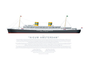 Holland America Line SS Nieuw Amsterdam 1939