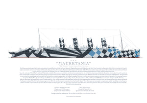 HMT Mauretania dazzle camouflage