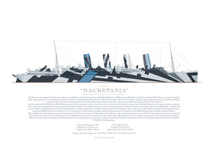 RMS Mauretania dazzle camouflage