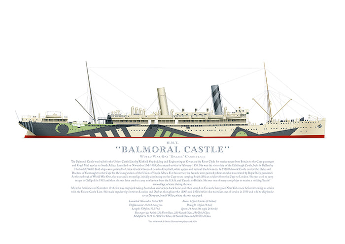 H.M.T. Balmoral Castle (starboard side)