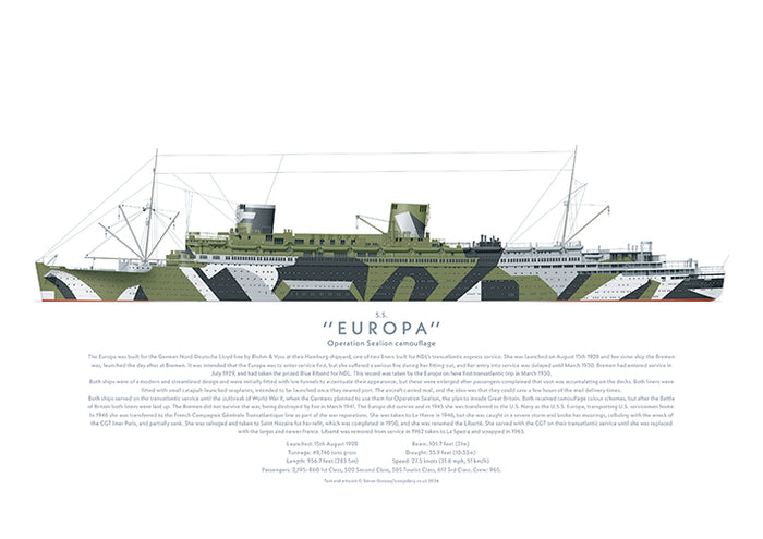 S.S. Europa - Operation Sealion (port side)