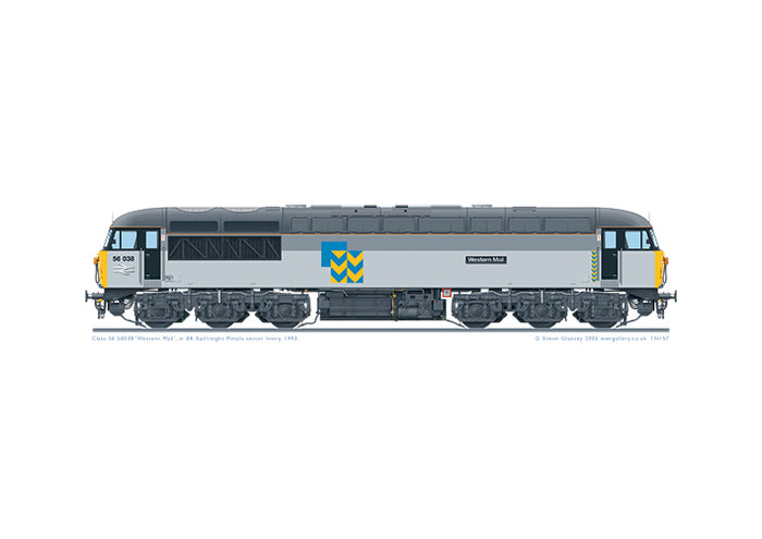 Class 56 56038 'Western Mail' Railfreight Metals livery