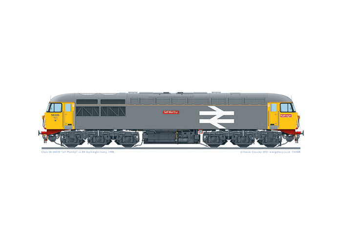 Class 56 56035 'Taff Merthyr' Railfreight Grey