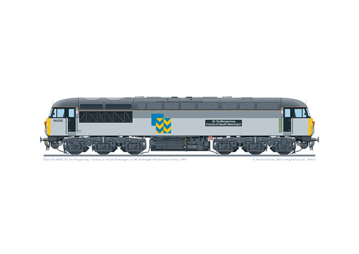 Class 56 56032 'Sir De Morgannwg - County of South Glamorgan' Railfreight Metals