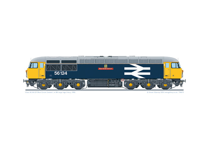 Class 56 56124 'Blue Circle Cement'