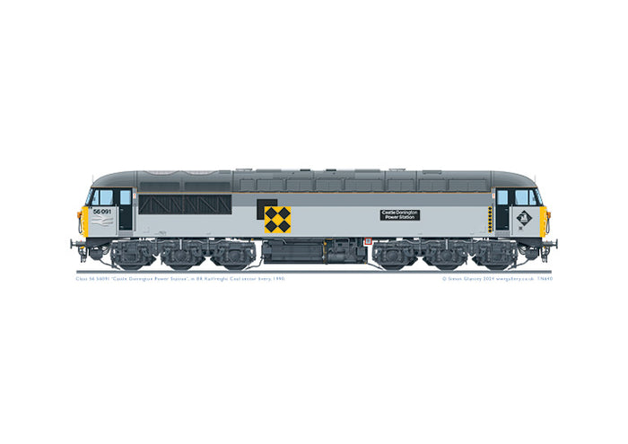 Class 56 56091 'Castle Donington Power Station'