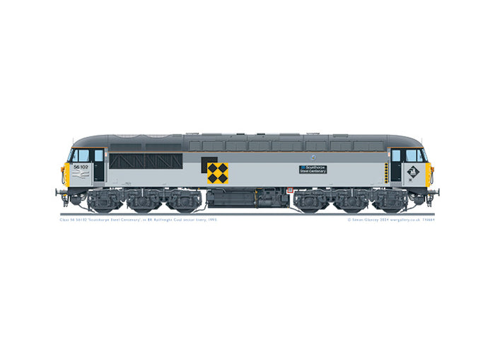 Class 56 56102 'Scunthorpe Steel Centenary'