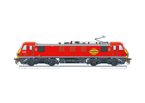 Class 90 90040 Freightliner DBS red